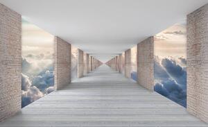 Foto tapeta - Tunel s pogledom na oblake (152,5x104 cm)