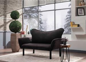Atelier Del Sofa Dvosjed na razvlačenje CHATTO crni, Chatto - Black