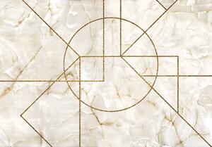 Foto tapeta - Geometrijski motiv na mramoru (152,5x104 cm)