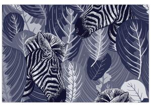 Slika - Zebre med listjem (90x60 cm)