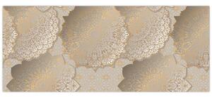 Slika - Mandale v zlatih tonih (120x50 cm)