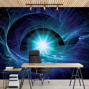 Foto tapeta - Plava apstraktna Supernova (152,5x104 cm)