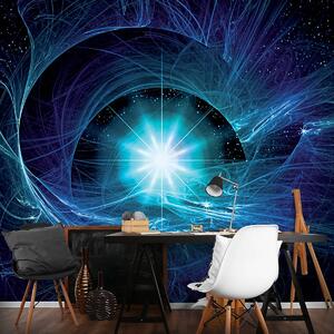 Foto tapeta - Plava apstraktna Supernova (152,5x104 cm)