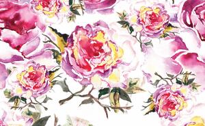 Foto tapeta - Akvarel - cvijet (152,5x104 cm)