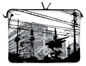 Navlaka za notebook 10.2" CITY LIFE, crno-bijela