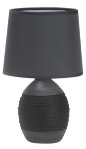 Tamno siva stolna lampa s tekstilnim sjenilom (visina 35 cm) Ambon – Candellux Lighting