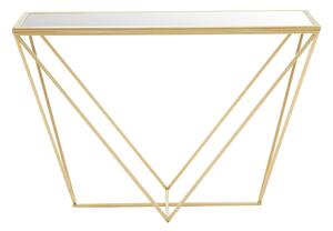 Pomoćni stol sa staklenom pločom stola u zlatnoj boji 40x120 cm Farran – Premier Housewares