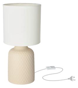 Bež stolna lampa s tekstilnim sjenilom (visina 32 cm) Iner – Candellux Lighting