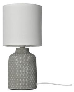 Siva stolna lampa s tekstilnim sjenilom (visina 32 cm) Iner – Candellux Lighting
