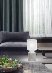 Siva stolna lampa s tekstilnim sjenilom (visina 32 cm) Iner – Candellux Lighting