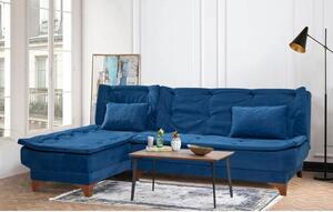 Atelier Del Sofa Kutna garnitura, Kelebek Köşe Left - Dark Blue