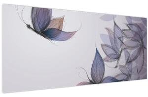 Slika - Risanje metuljev (120x50 cm)