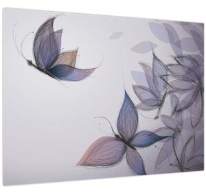 Slika - Risanje metuljev (70x50 cm)