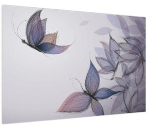 Slika - Risanje metuljev (90x60 cm)