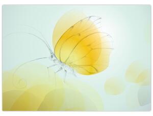 Slika - Rumeni metulj (70x50 cm)