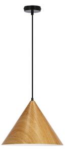 Smeđa viseća svjetiljka s metalnim sjenilom ø 32 cm Dunca – Candellux Lighting