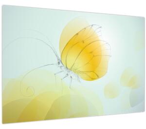 Slika - Rumeni metulj (90x60 cm)