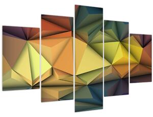 Slika - Poligonalna 3D abstrakcija (150x105 cm)