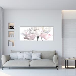 Slika - Cvet vrtnice (120x50 cm)