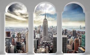Foto tapeta - Pogled na njujorške stupove (152,5x104 cm)