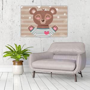 Slika - Ljubeči medvedek (90x60 cm)