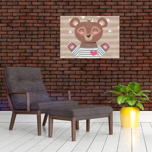 Slika - Ljubeči medvedek (70x50 cm)