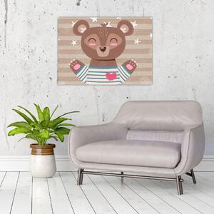 Slika - Ljubeči medvedek (70x50 cm)