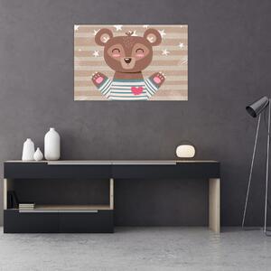 Slika - Ljubeči medvedek (90x60 cm)