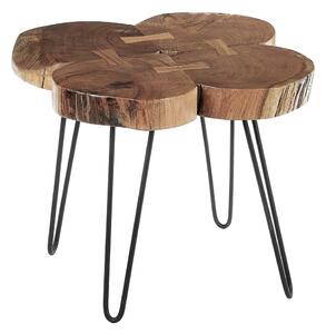 Pomoćni stol s pločom stola od bagrema 50x50 cm Nandri – Premier Housewares