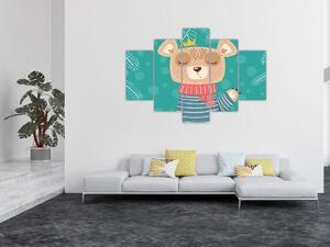 Slika - mahajoči medvedek (150x105 cm)