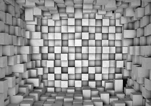 Foto tapeta - 3D kvadrati (152,5x104 cm)