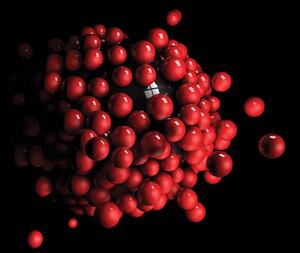 Foto tapeta - Skupina - crvene sjajne kuglice (152,5x104 cm)