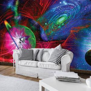Foto tapeta - Šareni apstraktni svemir (152,5x104 cm)