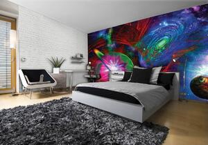 Foto tapeta - Šareni apstraktni svemir (152,5x104 cm)