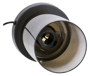 Crna stolna lampa sa staklenim sjenilom (visina 20 cm) Aspra – Candellux Lighting