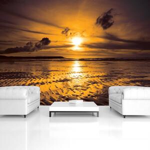 Foto tapeta - Plaža u zalazak sunca (152,5x104 cm)