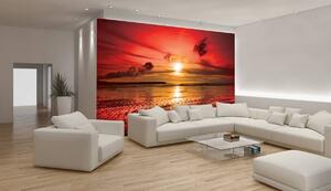 Foto tapeta - Crveni zalazak sunca (152,5x104 cm)