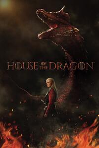 Umjetnički plakat House of the Dragon - Daemon Targaryen, (26.7 x 40 cm)