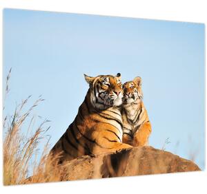 Slika - Tigrica in njen mladič (70x50 cm)