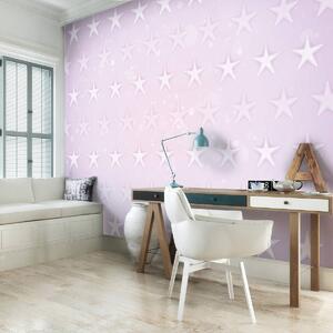 Foto tapeta - Zvijezde na ružičastoj pozadini (152,5x104 cm)