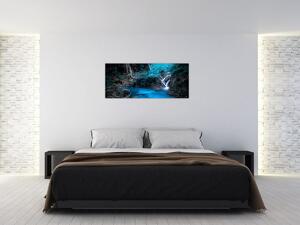 Slika - Čarobna noč v tropskem gozdu (120x50 cm)