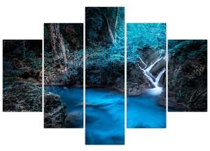 Slika - Čarobna noč v tropskem gozdu (150x105 cm)