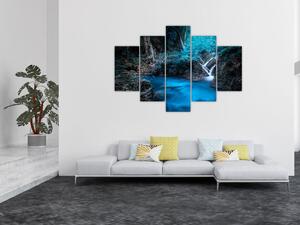Slika - Čarobna noč v tropskem gozdu (150x105 cm)