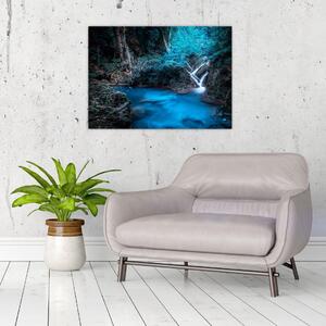 Slika - Čarobna noč v tropskem gozdu (70x50 cm)