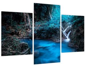 Slika - Čarobna noč v tropskem gozdu (90x60 cm)