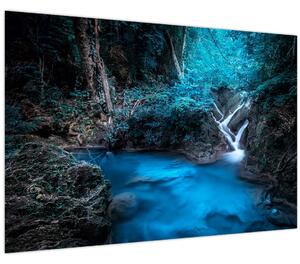Slika - Čarobna noč v tropskem gozdu (90x60 cm)