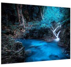 Slika - Čarobna noč v tropskem gozdu (70x50 cm)