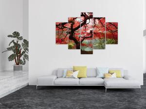 Slika rdečega japonskega javorja, Portland, Oregon (150x105 cm)