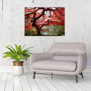 Slika rdečega japonskega javorja, Portland, Oregon (70x50 cm)