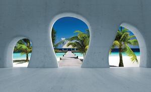 Foto tapeta - Pogled na Maldive (152,5x104 cm)